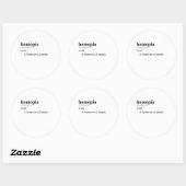 STICKER ROND HOMOPIA (Feuille)