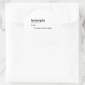 STICKER ROND HOMOPIA (Sac)