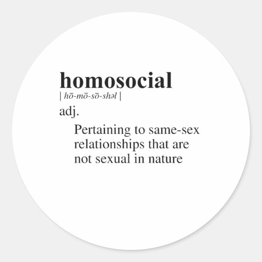 STICKER ROND HOMOSOCIAL (Devant)
