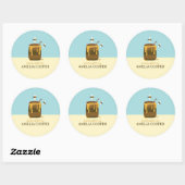 STICKER ROND HONEY (Feuille)