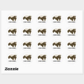 Sticker Rond Honey Badger S'En Soucie (Feuille)