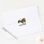 Sticker Rond Honey Badger S'En Soucie (Enveloppe)