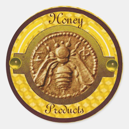 STICKER ROND HONEY BEE / BEEKEEPER BEEKEEPER (Devant)