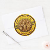 STICKER ROND HONEY BEE / BEEKEEPER BEEKEEPER (Enveloppe)