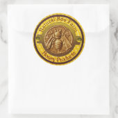STICKER ROND HONEY BEE / BEEKEEPER BEEKEEPER (Sac)