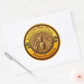 STICKER ROND HONEY BEE / BEEKEEPER BEEKEEPER (Enveloppe)