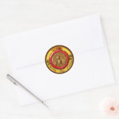 STICKER ROND HONEY BEE / BEEKEEPER BEEKEEPER RED WAX SEAL (Enveloppe)