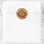 STICKER ROND HONEY BEE / BEEKEEPER BEEKEEPER RED WAX SEAL (Sac)