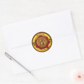 STICKER ROND HONEY BEE / BEEKEEPER BEEKEEPER RED WAX SEAL (Enveloppe)