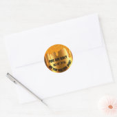 Sticker Rond Honey Jar Honeybee Honeycomb. Apiary Drives Gold (Enveloppe)