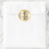 Sticker Rond Honey Jar Honeybee Honeycomb Bee Apia Bio (Sac)