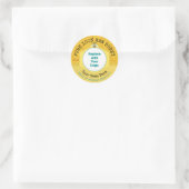 Sticker Rond Honeybee Honey Jar Apiary logo | Honeypeb Bee (Sac)