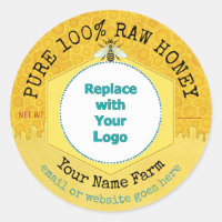 Honeybee Honey Jar Apiary logo | Honeypeb Bee