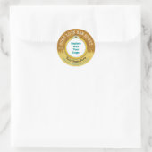 Sticker Rond Honeybee Honey Jar Apiary logo | Honeypeb Bee V2 (Sac)