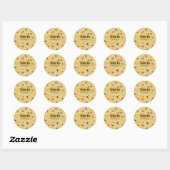 Sticker Rond Honeycomb et abeilles d'abord Merci d'anniversaire (Feuille)