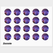 Sticker Rond Hong Kong (Feuille)