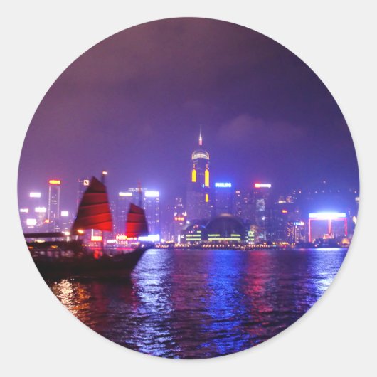 Sticker Rond Hong Kong (Devant)