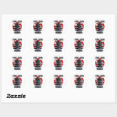 Sticker Rond Hong Kong (Feuille)