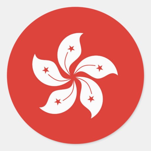 Sticker Rond Hong Kong (Devant)