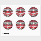 Sticker Rond Hong Kong (Feuille)