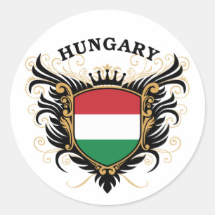 Sticker Rond Hongrie