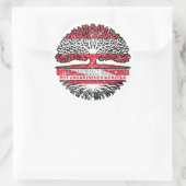 Sticker Rond Hongrie Autriche Autriche Arbre (Sac)