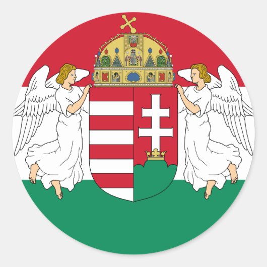 Sticker Rond Hongrie, Hongrie (Devant)
