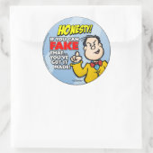 Sticker Rond honnêteté (Sac)
