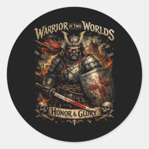 Sticker Rond Honneur et Gloire