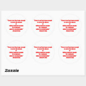 Sticker Rond honte (Feuille)