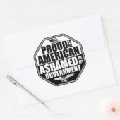 Sticker Rond Honte De Mon Gouvernement ! (Enveloppe)