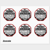 Sticker Rond Honte De Mon Gouvernement ! (Feuille)