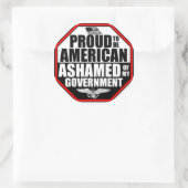 Sticker Rond Honte De Mon Gouvernement ! (Sac)