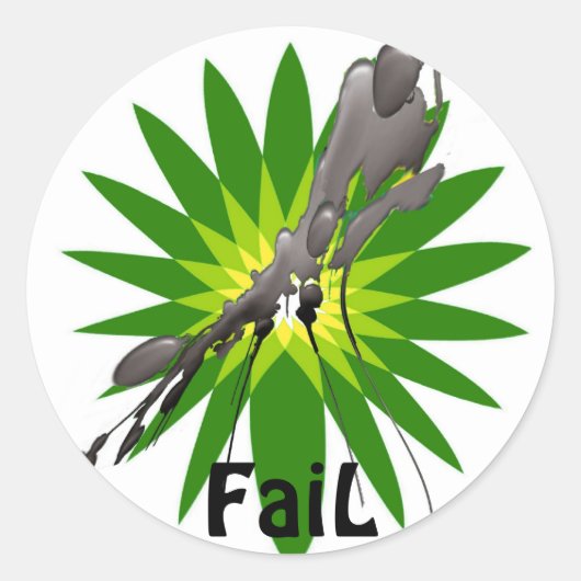 Sticker Rond Honte sur BP FaiL (Devant)
