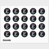 Sticker Rond Hook Gauche N'A Jamais Entendu Parler Design (Feuille)