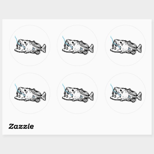 STICKER ROND HOOKÉ (Feuille)