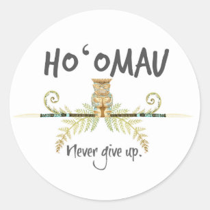 Sticker Rond Ho'Omau Tiki