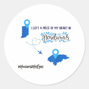 Sticker Rond Hoosiers Au Honduras