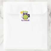 Sticker Rond Hoot Owl 2e anniversaire T-shirts et cadeaux (Sac)