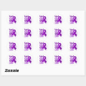 Sticker Rond Hope 2 malformation de Chiari (Feuille)