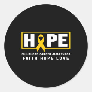 Sticker Rond Hope Childhood Cancer - Children Cancer Awards