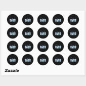 Sticker Rond Hope Hydrangea Flower Butter Suicide Prévention (Feuille)