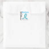 Sticker Rond Hope Matters Cancer de la prostate (ruban à bijoux (Sac)