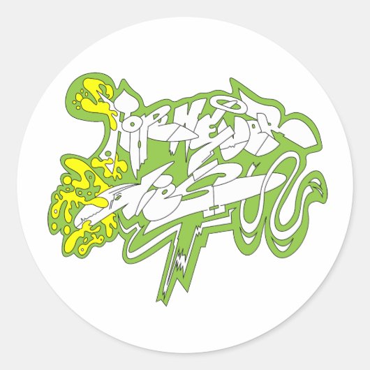 Sticker Rond Hope Never Dies" – Bold Streetwear Statement (Devant)