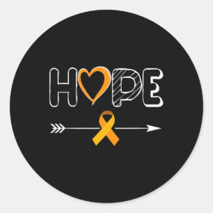 Sticker Rond HOPE Products Leukemia Products Ribbon Leukemia Aw