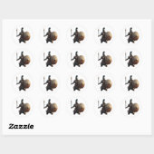 Sticker Rond Hoplite grec (Feuille)