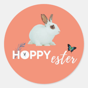 Sticker Rond Hoppy Ester Funny Design