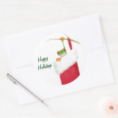 Sticker Rond Hoppy Holidays (Enveloppe)
