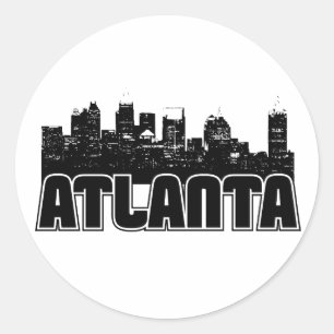 Sticker Rond Horizon d'Atlanta