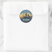 Sticker Rond Horizon d'Atlanta Géorgie (Sac)